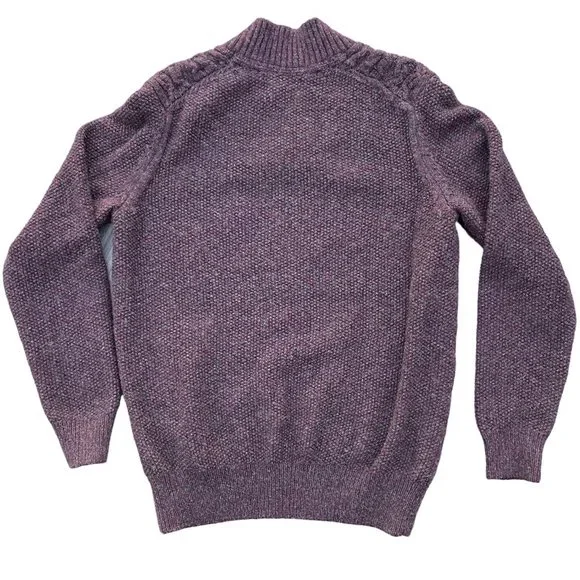 Joseph Abboud Wool Cable Knit Grandpa Sweater Preppy Old Money Fisherman-M - Picture 6 of 11